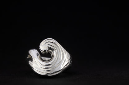 one of a kind sterling silver sculptural ring handmade in ireland